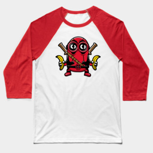 Minionpool Parody Fusion Art Style //// MinionDeadpool Funny Kawaii tshirt! Baseball T-Shirt