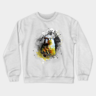 bird parrot art #bird #parrot Crewneck Sweatshirt