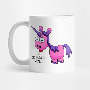 Unicorn Says I Hate You Mug