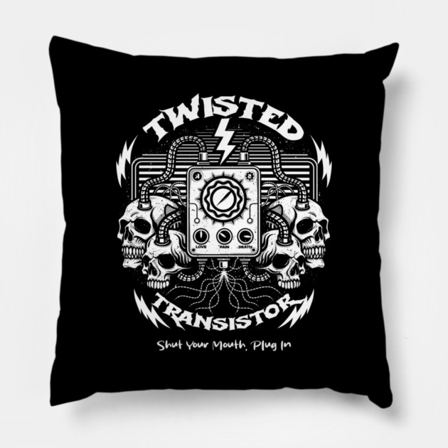 TWISTED TRANSISTOR Pillow by artslaves