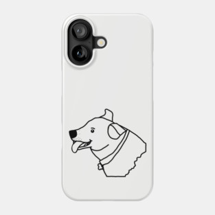 Toby the Dog Minimal Outline Phone Case