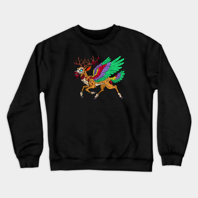 Peryton Zombie Crewneck Sweatshirt by H. R. Sinclair