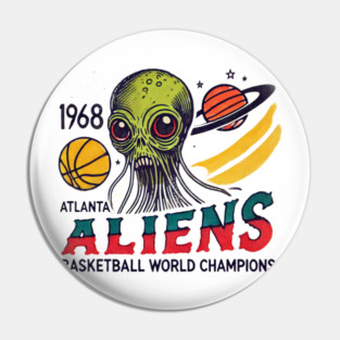 1968 Atlanta aliens basketball Pin