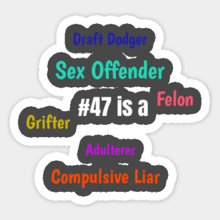 trump true character traits Sticker