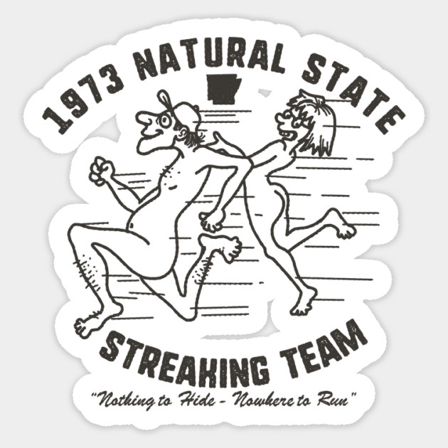 Natural State Streakers Sticker by rt-shirts