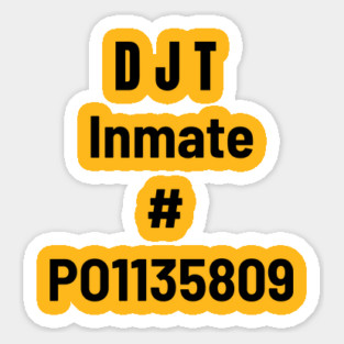 Donald Trump inmate number Sticker