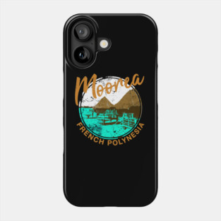 Moorea Over Water Bungalow French Polynesia Travel Phone Case