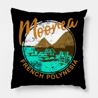 Moorea Over Water Bungalow French Polynesia Travel Pillow