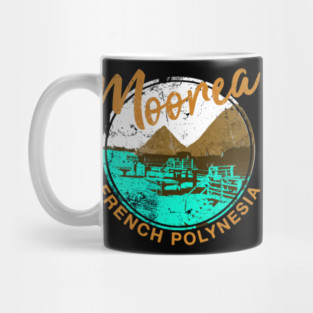 Moorea Over Water Bungalow French Polynesia Travel Mug