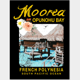 Moorea Bungalow Resort French Polynesia Posters and Art