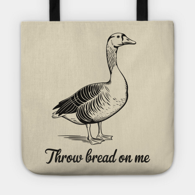 Throw Bread On Me Gadsden Flag Parody Meme Tote by Anticorporati