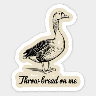 Throw Bread On Me Gadsden Flag Parody Meme Sticker