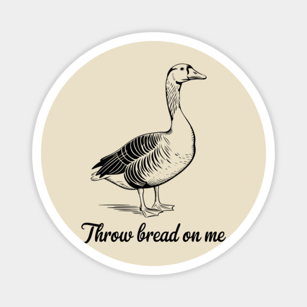 Throw Bread On Me Gadsden Flag Parody Meme Magnet by Anticorporati
