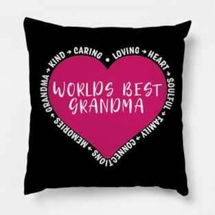 Worlds Best Grandma Pillow