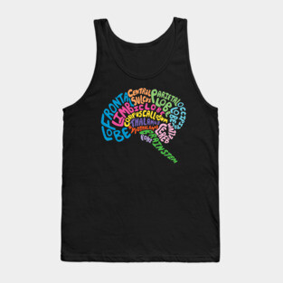 Brilliant Brain Anatomy Tank Top