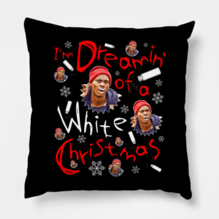 Tyrone Biggums White Christmas Pillow