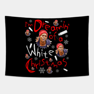 Tyrone Biggums White Christmas Tapestry