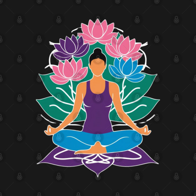 Spiritual Lotus Meditation by Urbanprint