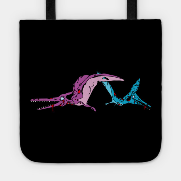 Zombie Pterodactyls Tote by H. R. Sinclair