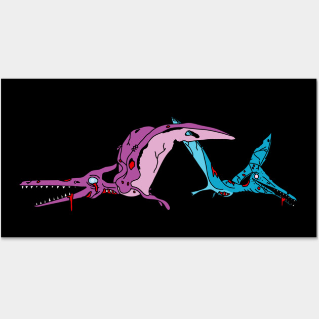 Zombie Pterodactyls Wall Art by H. R. Sinclair