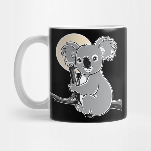 Happy Koala Hugging Branch by Urbanprint