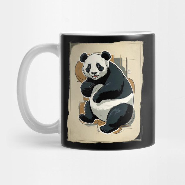 Happy Panda Portrait by Urbanprint