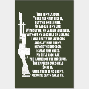 This Is My Lasgun Posters and Art