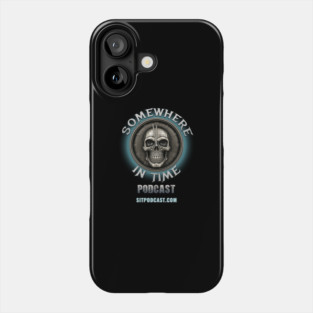 Somewhere in Time Podcast Skull Clock Phone Case