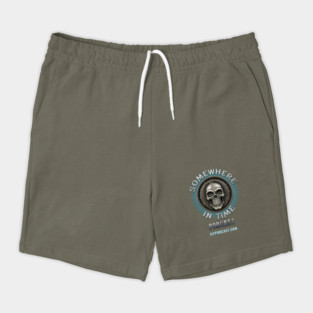 Somewhere in Time Podcast Skull Clock Shorts