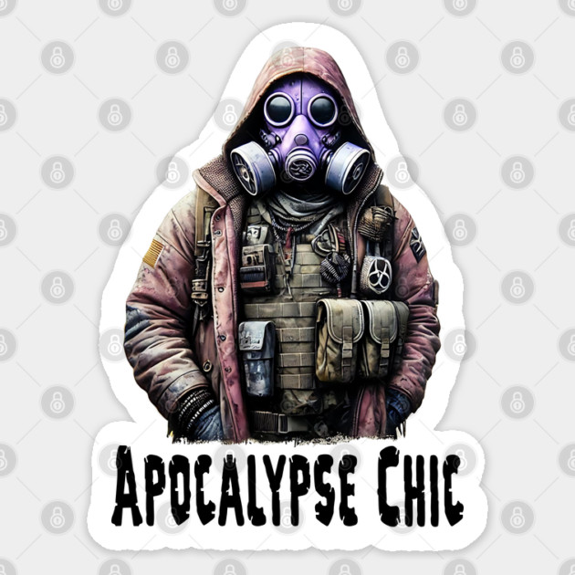 Apocalypse Chic, Dystopian Pastels Fashion design Sticker by Luxinda