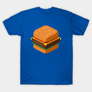 Isometric Pixel Art Cheeseburger T-Shirt