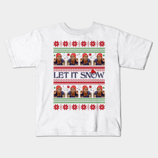 Tyrone Biggums Let It Snow Pixel Kids T-Shirt