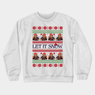 Tyrone Biggums Let It Snow Pixel Crewneck Sweatshirt