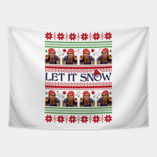 Tyrone Biggums Let It Snow Pixel Tapestry