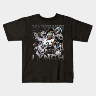 Marshawn Lynch Vintage Kids T-Shirt