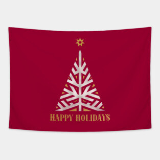 Happy Holidays Tapestry