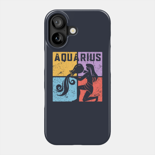 Aquarius Zodiac Art - Water Bearer Design Phone Case by TuncGK