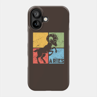 Aries Zodiac Art - Bold Ram Illustration Phone Case