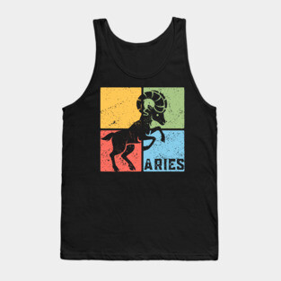 Aries Zodiac Art - Bold Ram Illustration Tank Top