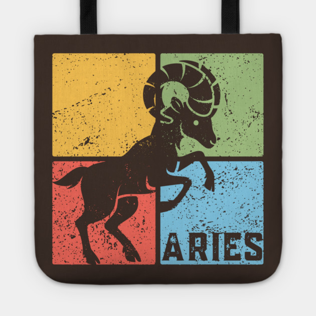 Aries Zodiac Art - Bold Ram Illustration Tote by TuncGK