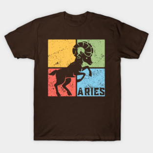Aries Zodiac Art - Bold Ram Illustration T-Shirt