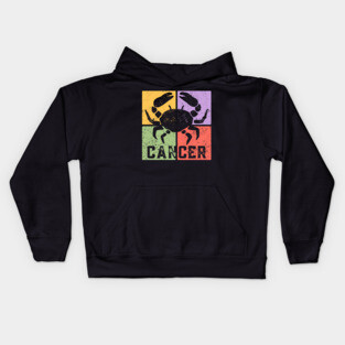 Cancer Zodiac Art - Crab Symbol Artwork Kids Hoodie