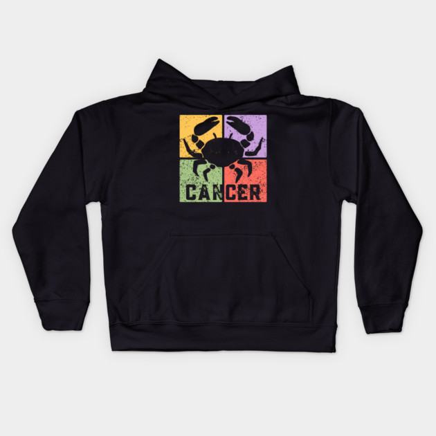 Cancer Zodiac Art - Crab Symbol Artwork Kids Hoodie by TuncGK