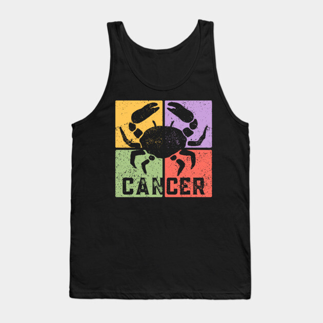Cancer Zodiac Art - Crab Symbol Artwork Tank Top by TuncGK