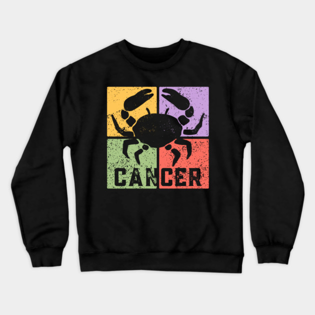 Cancer Zodiac Art - Crab Symbol Artwork Crewneck Sweatshirt by TuncGK