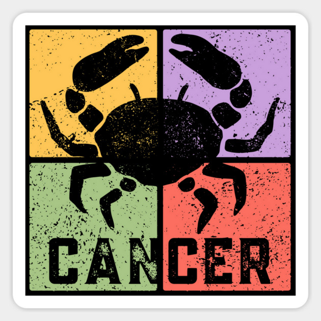 Cancer Zodiac Art - Crab Symbol Artwork Magnet by TuncGK