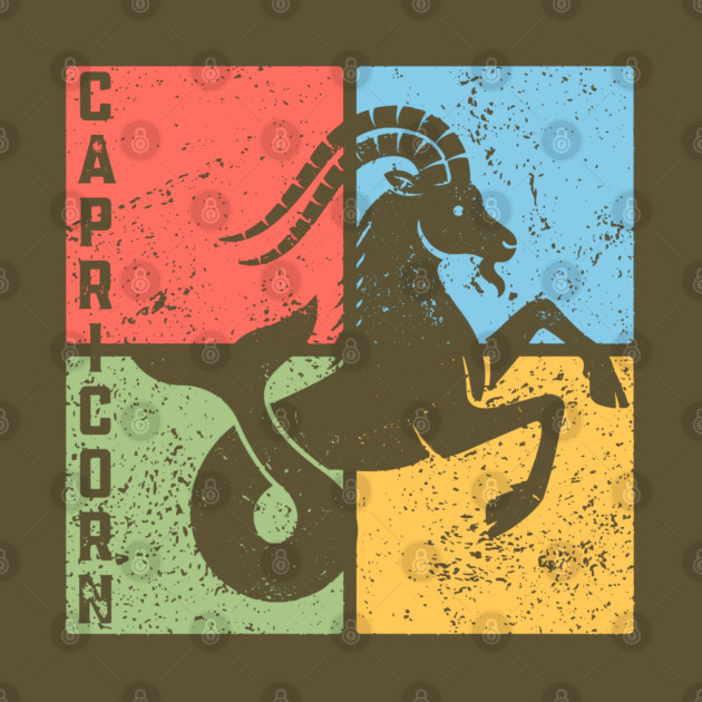 Capricorn Zodiac Art - Goat Horn Symbol by TuncGK