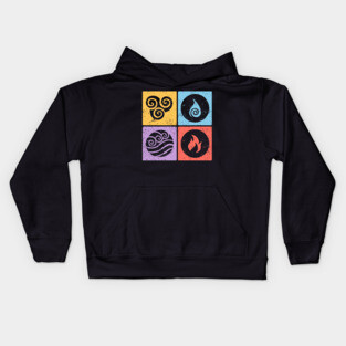 Four Elements Astrology - Elemental Signs Kids Hoodie