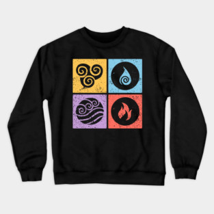 Four Elements Astrology - Elemental Signs Crewneck Sweatshirt