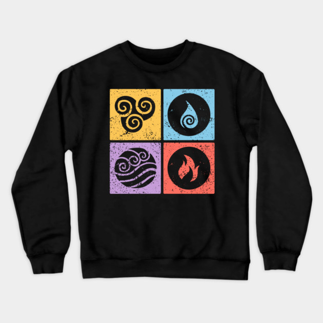 Four Elements Astrology - Elemental Signs Crewneck Sweatshirt by TuncGK
